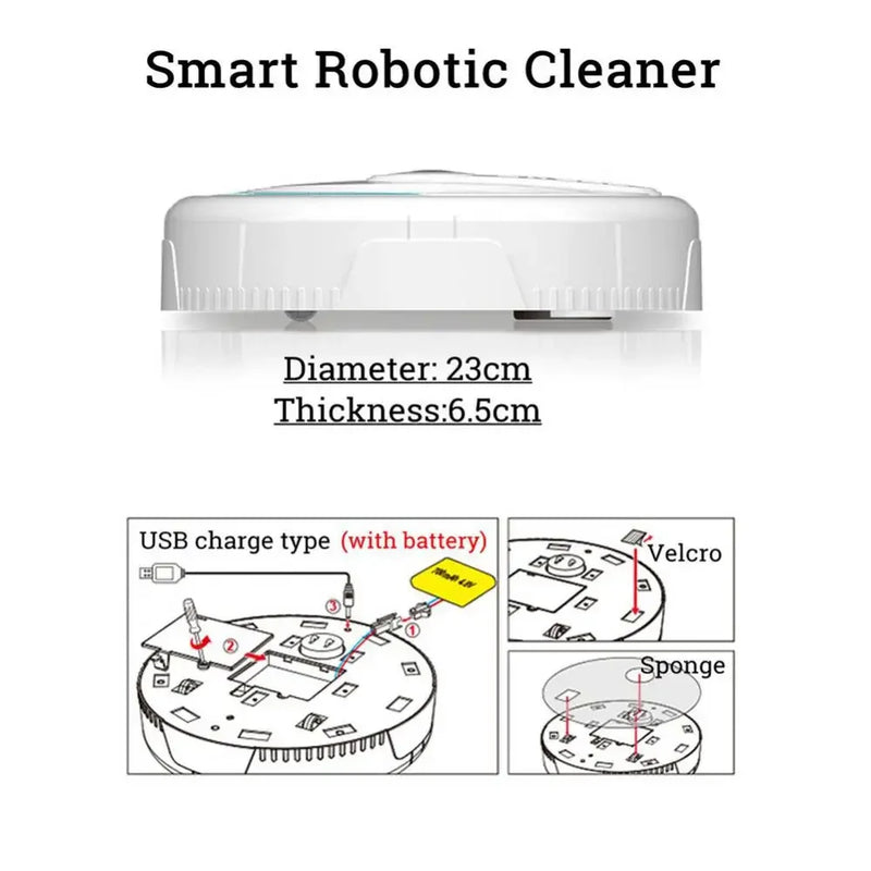 Xiaomi 5-in-1 Home Automatic Floor Robot Mini Intelligent Wireless Vacuum Cleaner Usb Rechargeable Wet And Dry Home Sweeper