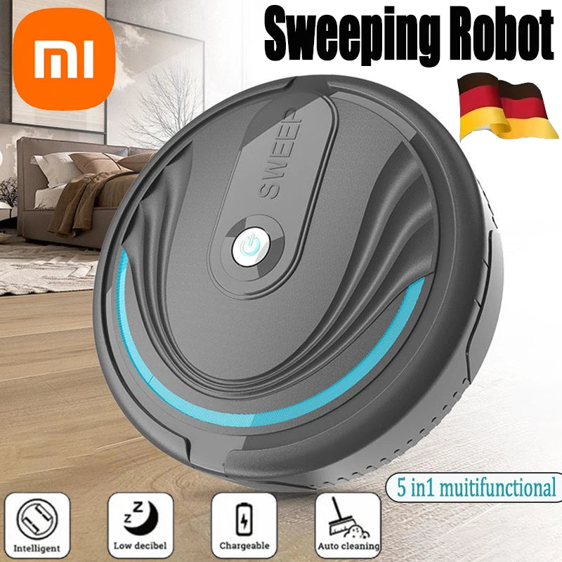 Xiaomi 5-in-1 Home Automatic Floor Robot Mini Intelligent Wireless Vacuum Cleaner Usb Rechargeable Wet And Dry Home Sweeper